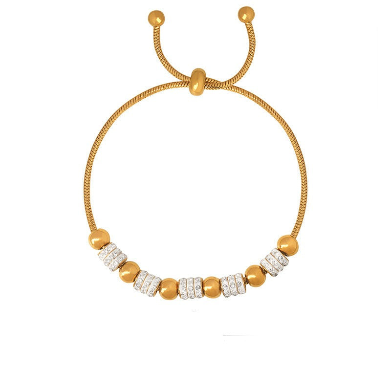 Rachel -  bracelet with diamonds and beads